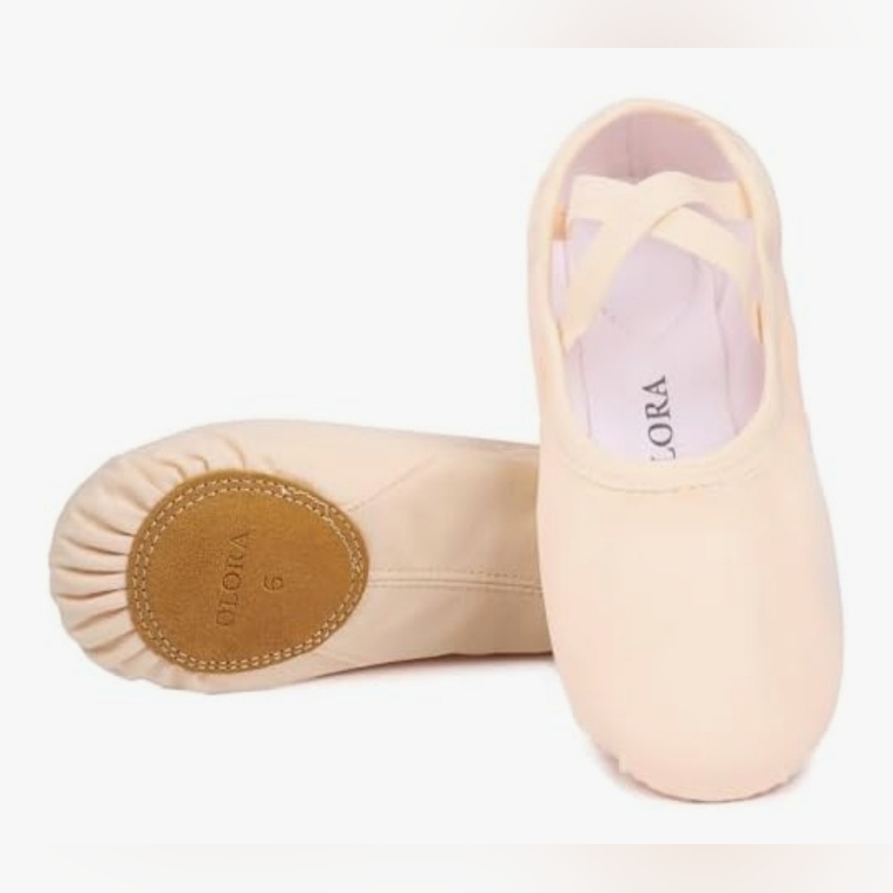 OLORA Dance‎ Shoes Women Ballet Flat Shoes for Adults Size 11